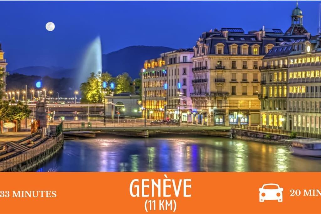 Zenbnb / Tournelles / Jardin Prive / Hyper-Centre Annemasse Bagian luar foto